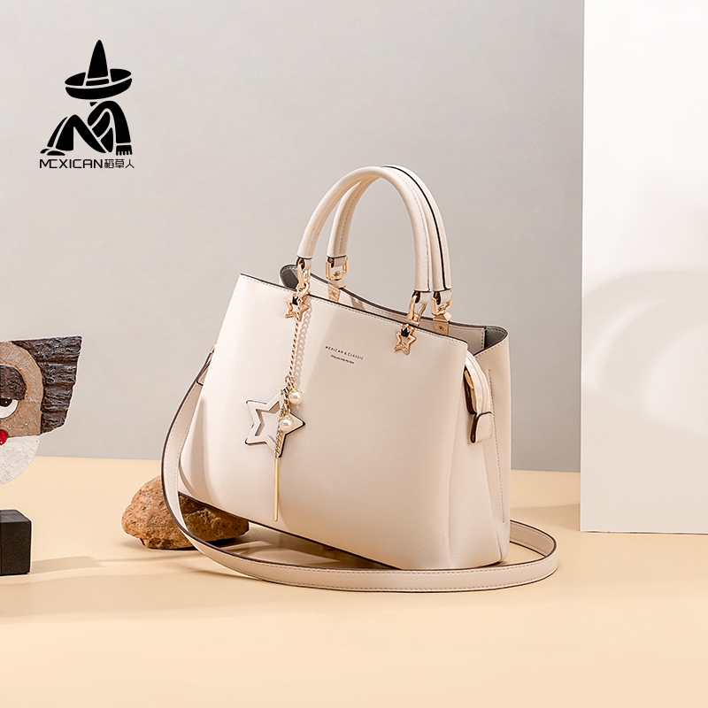 mexican/稻草人女包手提包包女2023新款简约大气女士包包送女友