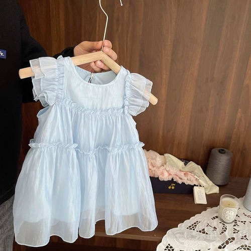 女宝宝中小童无袖连衣裙夏季新款