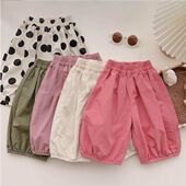 多巴胺哈伦裤 裤 女宝宝夏装 七分裤 女童夏款 薄款 2025新款 儿童装 子潮