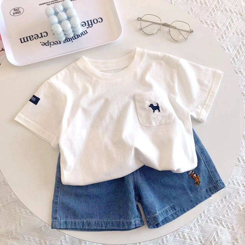 男童短袖T恤 夏季新款儿童纯棉百搭白色半袖上衣宝宝宽松休闲t恤,童装/婴儿装/亲子装,T恤,淘宝优惠券,粉丝福利购,淘宝优惠卷