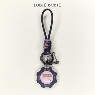 复古包挂件饰吊坠情侣高级 车钥匙扣挂绳美式 Lucky Strike陶瓷筹码