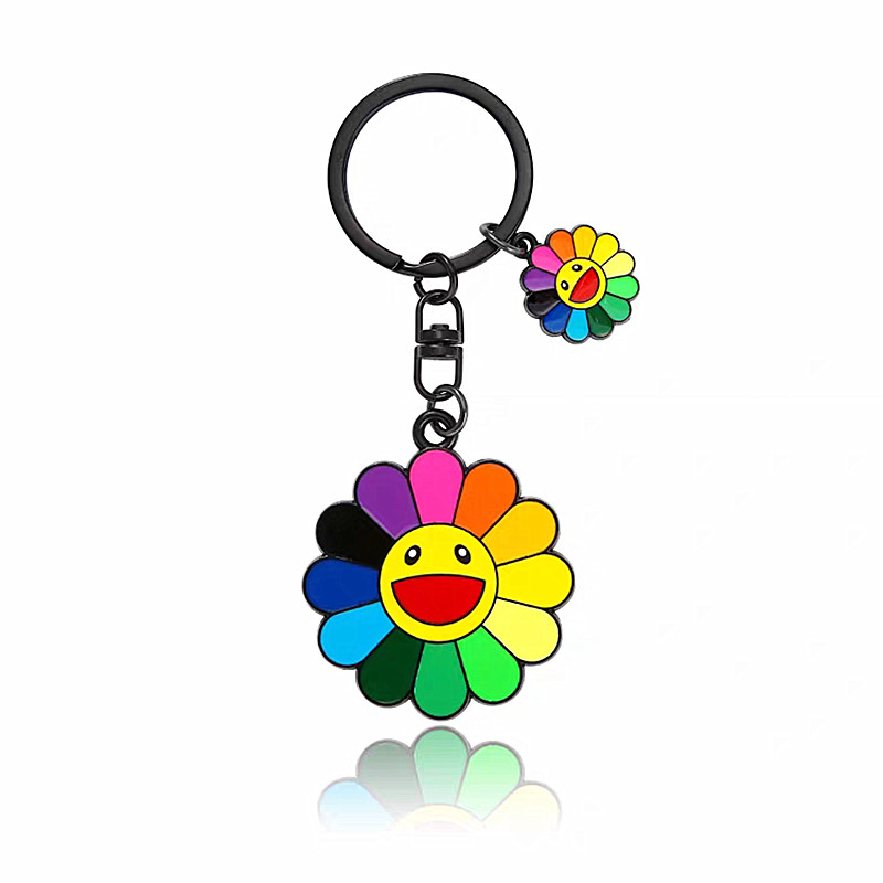 LodieDodie笑脸太阳花钥匙扣