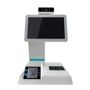 zisine智新ZS-H08 食堂刷卡消费机 智能双屏人脸识别刷卡扫码支付一体售饭机 会员管理系统
