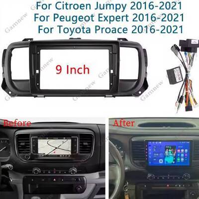 适用Citroen Jumpy Expert  Proace  导航面框架面板中控改装外框