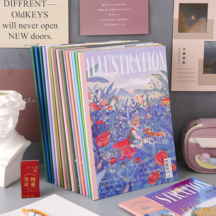拾光文创本子初芸纸无线胶装期刊系列白雾茶会笔记本时光插画手账