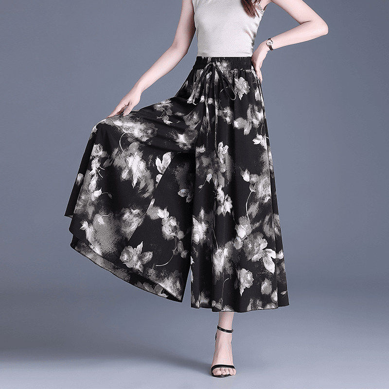 雪纺阔腿裤女夏季薄款2026新款今年流行爆款裙裤高腰垂感八分裤子,女装/女士精品,真丝上装,淘宝优惠券,粉丝福利购,淘宝优惠卷