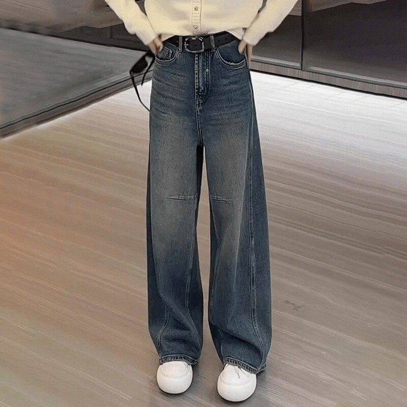 梨型身材直筒牛仔裤女秋冬季2026新款高腰裤子宽松显瘦弯刀裤加绒,女装/女士精品,牛仔裤,淘宝优惠券,粉丝福利购,淘宝优惠卷