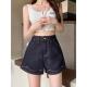 女夏季 流行韩版 薄款 牛仔短裤 2026年新款 百搭宽松时尚 a字短裤 子女