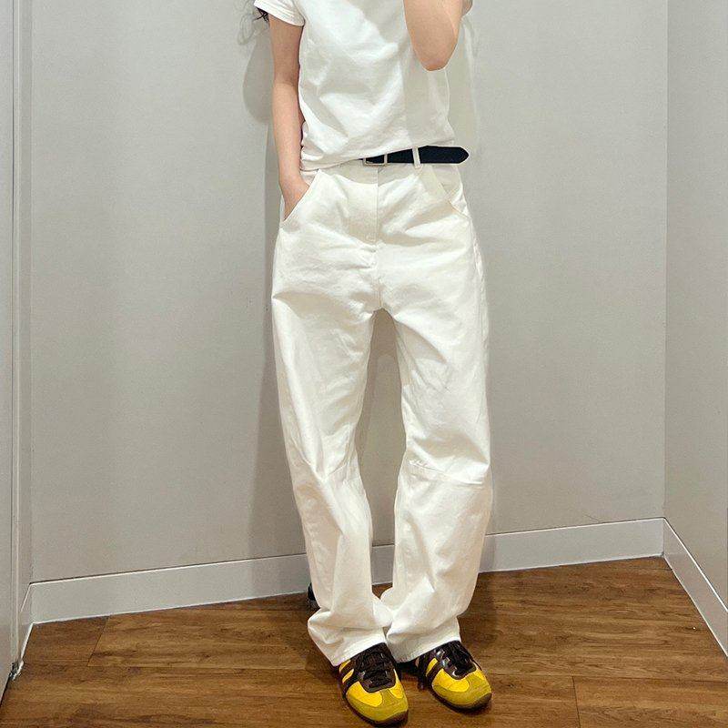 trounoir春夏季新款白色镰刀牛仔裤女休闲阔腿裤宽松长裤香蕉裤子,女装/女士精品,休闲裤,淘宝优惠券,粉丝福利购,淘宝优惠卷