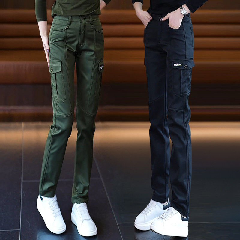 美式工装裤女秋冬2026新款高腰显瘦加绒直筒裤加厚多口袋休闲裤子,女装/女士精品,大码裤装,淘宝优惠券,粉丝福利购,淘宝优惠卷