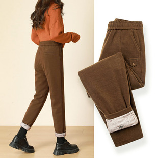 女士加厚零下40度防寒小个子棉裤 2025新款 女外穿秋冬季 毛呢羽绒裤