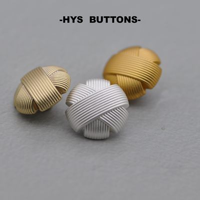 HYS BUTTONS高端条纹金属手缝扣时尚大衣扣西装扣
