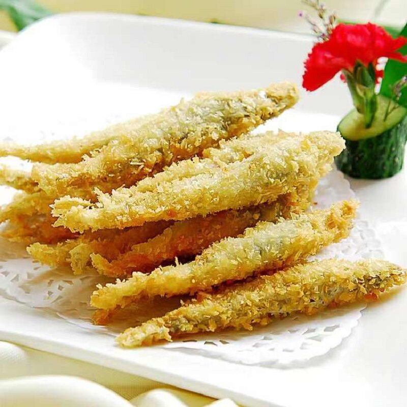 刘一厨脆皮金春鱼裹粉油炸速冻多春鱼冷冻半成品餐厅家庭休闲海鲜