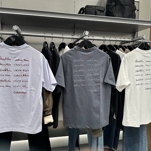 CKJeans男士纯棉宽松短袖T恤