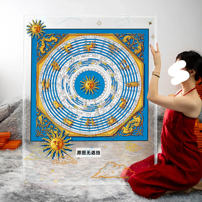 星相学挂画星座太阳系亚克力丝巾装饰画工作室办公室会议室壁画