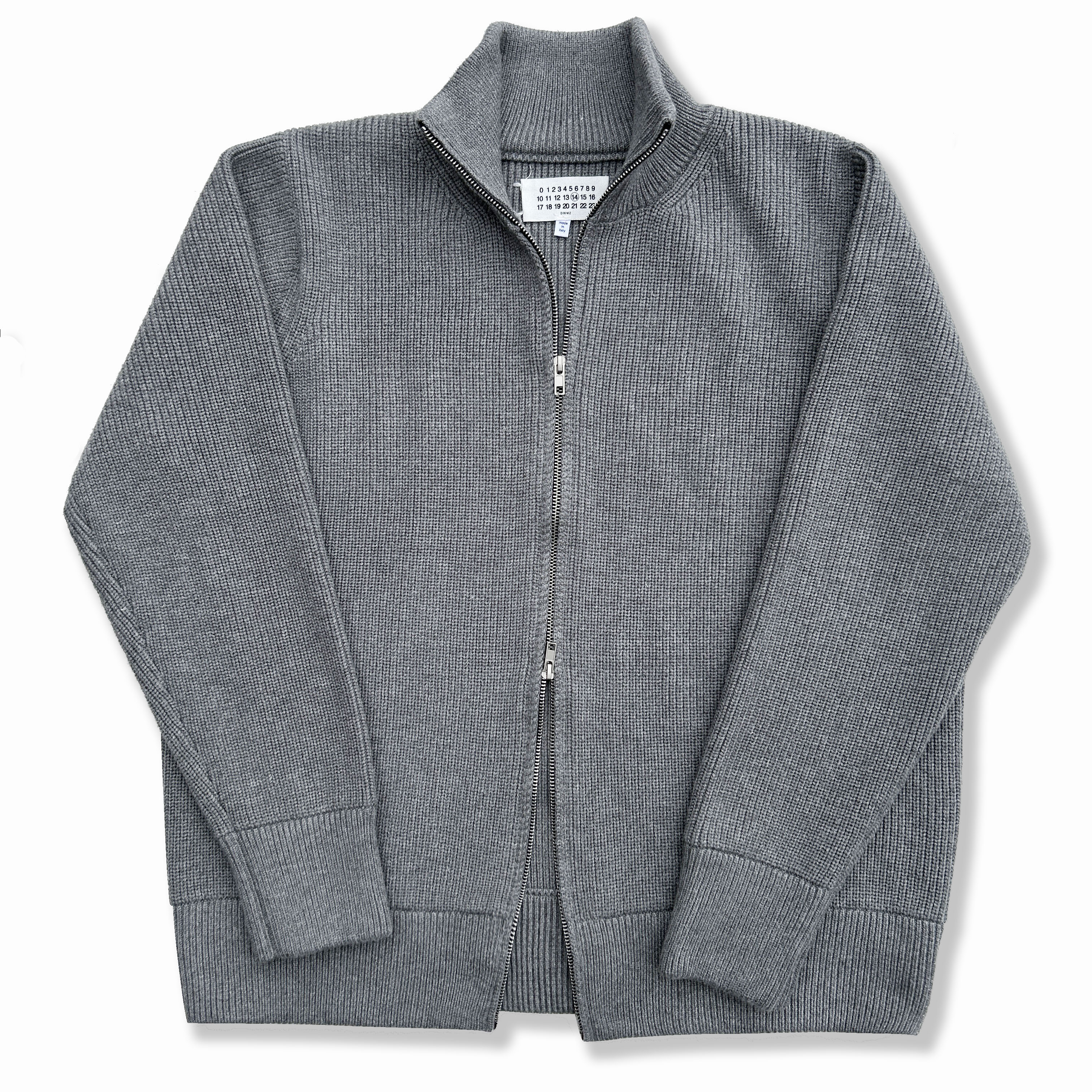 男女同款羊毛双拉链高领