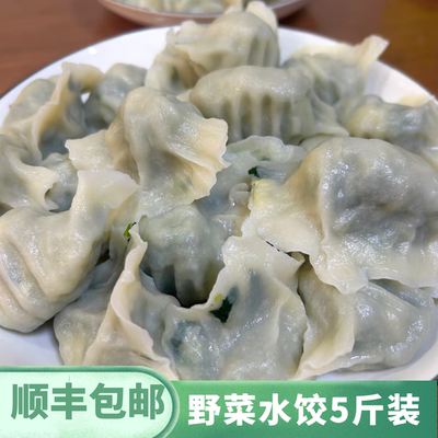 野菜水饺素馅饺子速食冷冻商用半成品槐花鸡蛋茴香蒲公英荠菜食品