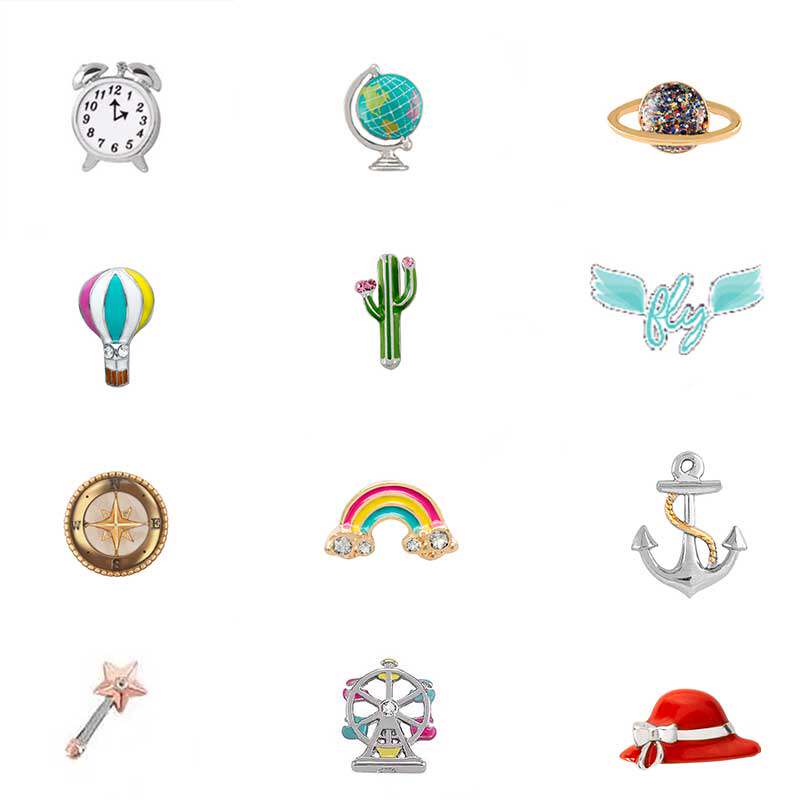 旅行 origami owl 装满你的故事漂浮盒子手链项链手表配饰