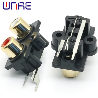 RCA-207镀金音箱视频接口插口