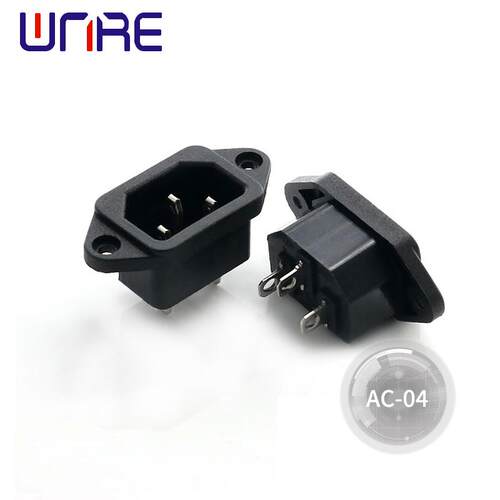 AC-04带耳朵品字型电源插座三脚