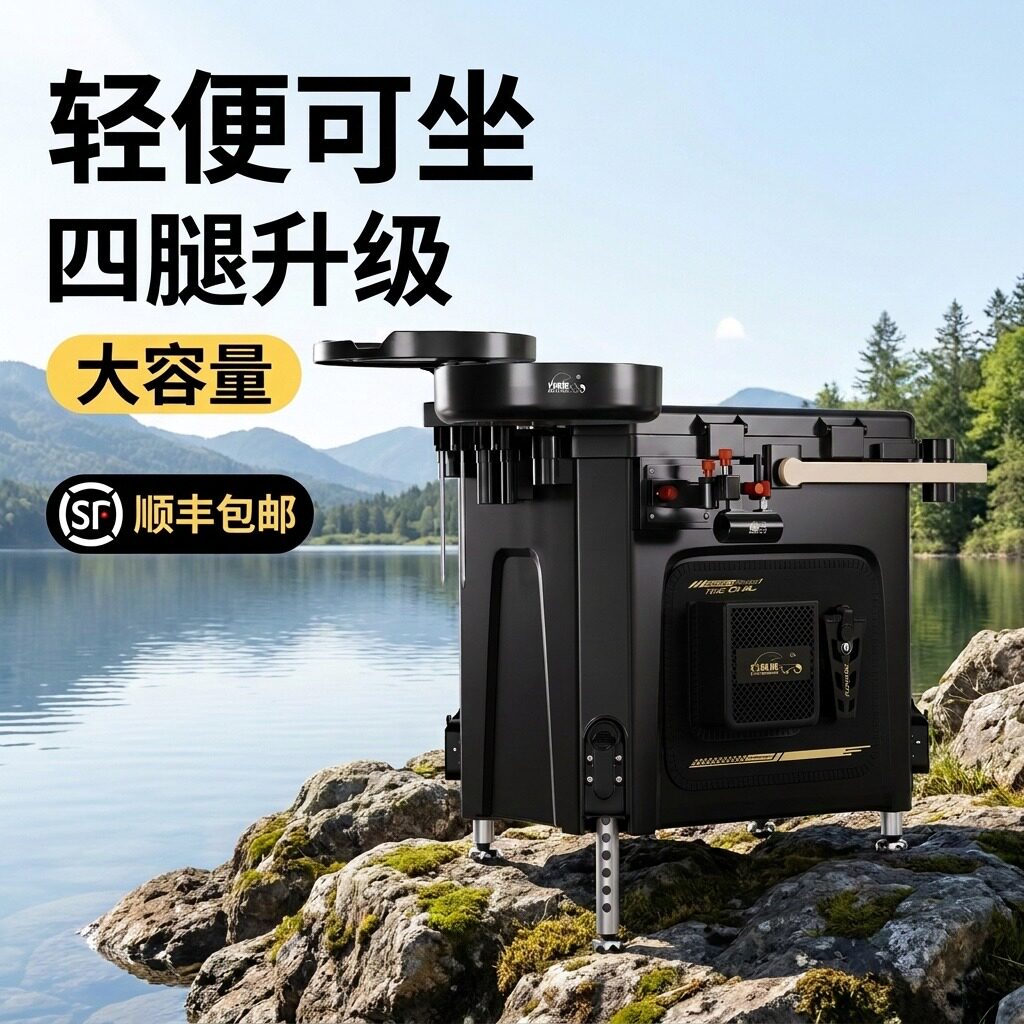 2026新款轻量便携钓桶大容量可坐钓鱼桶多功能户外垂钓专用钓鱼箱