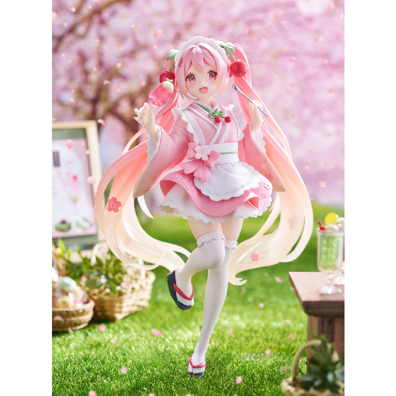 【bilibili】定金TAITO Coreful初音未来 樱初音和风女仆景品手办