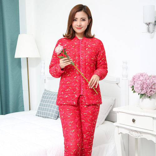 女士纯手工套装结婚订做包邮棉衣