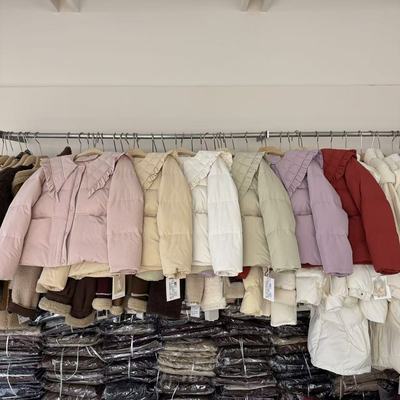 小个子娃娃领短款羽绒服女冬季新款海军领甜美减龄短款鸭绒服外套