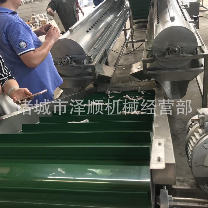 鸡爪脱皮机丨鸡脚去皮机丨 脱皮率高  厂家特惠价