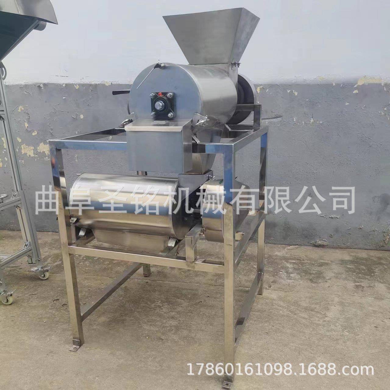 双通道打浆机 全自动八月瓜去籽去皮打浆机 桃子去核打浆机