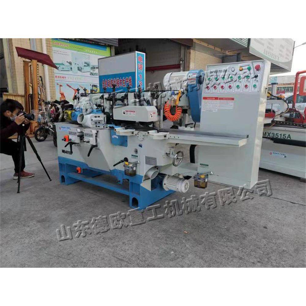 气动压紧式四轴四面刨 四面木工刨铣床 地板条门窗框刨木设备