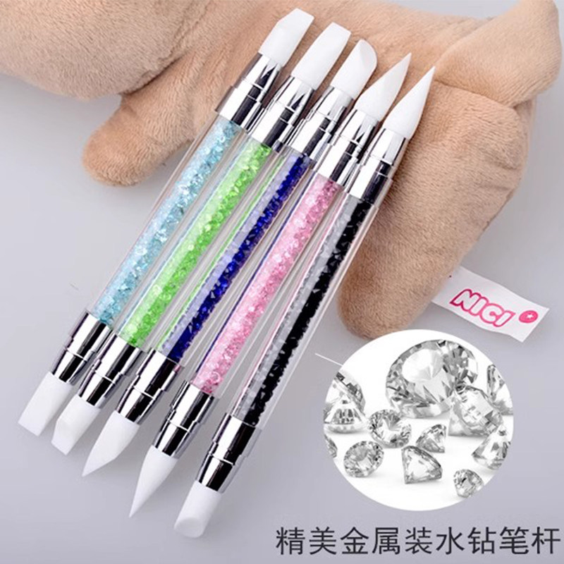 美甲双头硅胶笔镂空雕刻工具