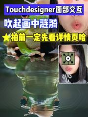 Touchdesigner源文件面部识别数媒艺术交互设计作品集粒子效果