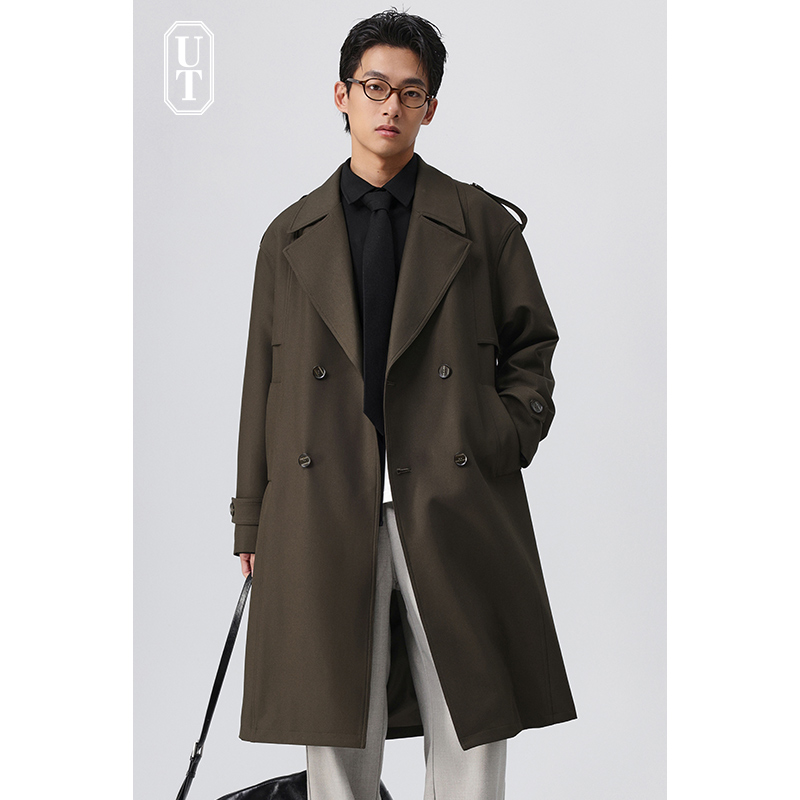 潮春秋季男士外套高级感风衣宽松