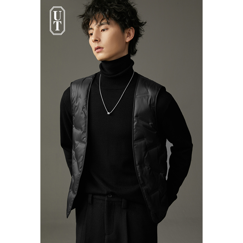 鹅绒保暖外套休闲工装无袖背心