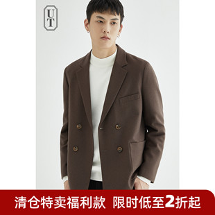 加厚秋冬季 潮流休闲单件小西装 羊毛呢子外套男 韩版 毛呢西服男短款