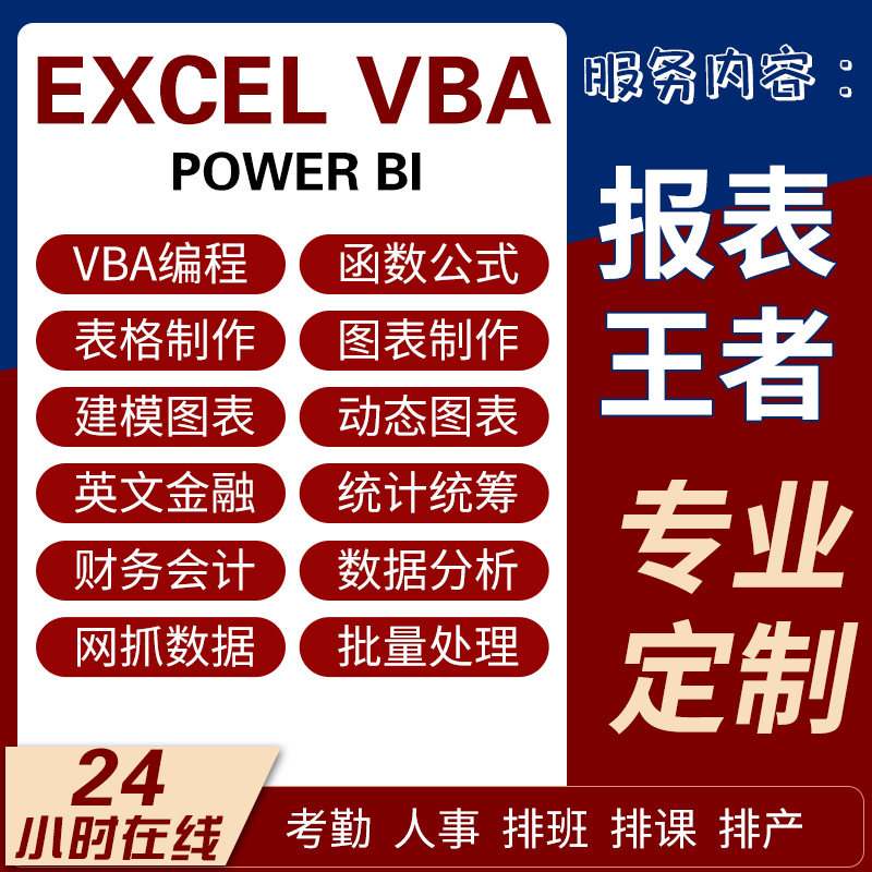 VBA宏编程ACCESS数据库office办公制作