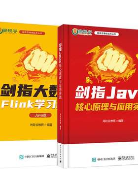 程序员硬核技术丛书全两册 剑指大数据 Flink学习精要 Java版+剑指Java——核心原理与应用实践 Flink入门书籍 电子工业出版社