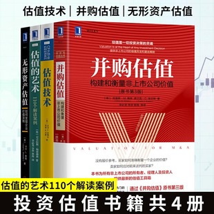 估值 艺术 管理经济理论金融经济管理 正版 无形资产估值 估值技术 投资书籍 并购估值 投资理财证券分析 CFA系列