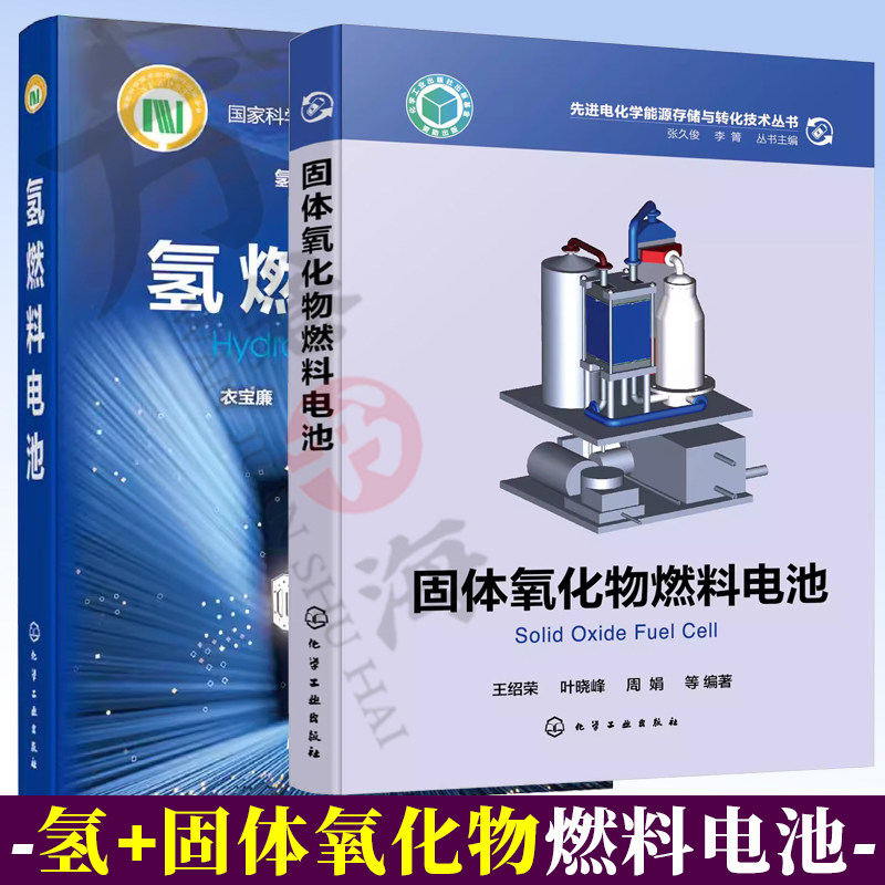 2册 固体氧化物燃料电池 王绍荣+氢燃料电池 燃料电池材料关键部件电堆系统研发应用氢燃料电池系统设计应用书 燃料电池催化剂书籍