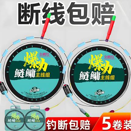 鲢鳙线组成品主线鱼线正品青鱼尼龙线黑坑台钓鱼大物线组巨物专用