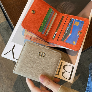 真皮钱包女款2026新款轻薄小巧钱夹皮夹高级爆款牛皮高级感实用型