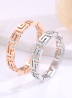 梵文逼真风男女款ins情侣戒指