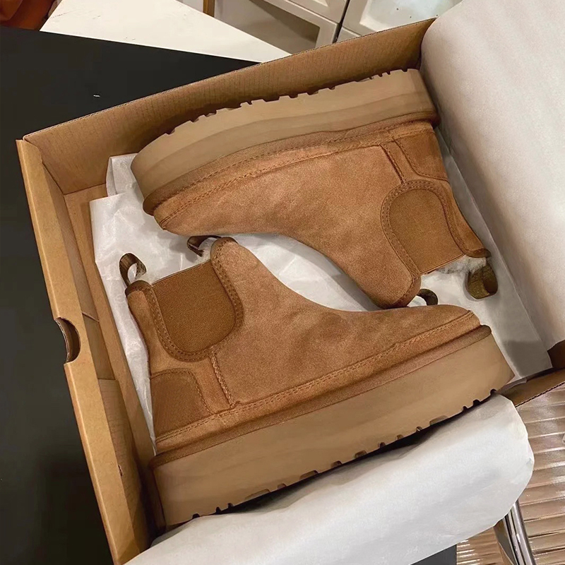 厚底短筒女靴低帮棉鞋女棉靴