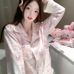冬季 睡衣女2025新款 薄绒卡通纯欲家居服 原创海岛绒冬款 嗲嗲小美