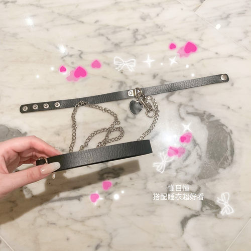 情趣风项圈桃心锁骨链