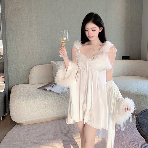 捞捞酱「仙女日记」性感睡裙夏季2025新款高级感睡衣纯欲风家居服