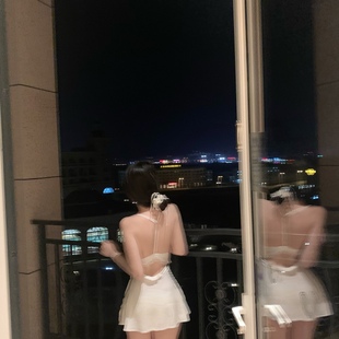 「美女的心机」高端丝质私房性感睡裙睡袍家居睡衣蕾丝露背