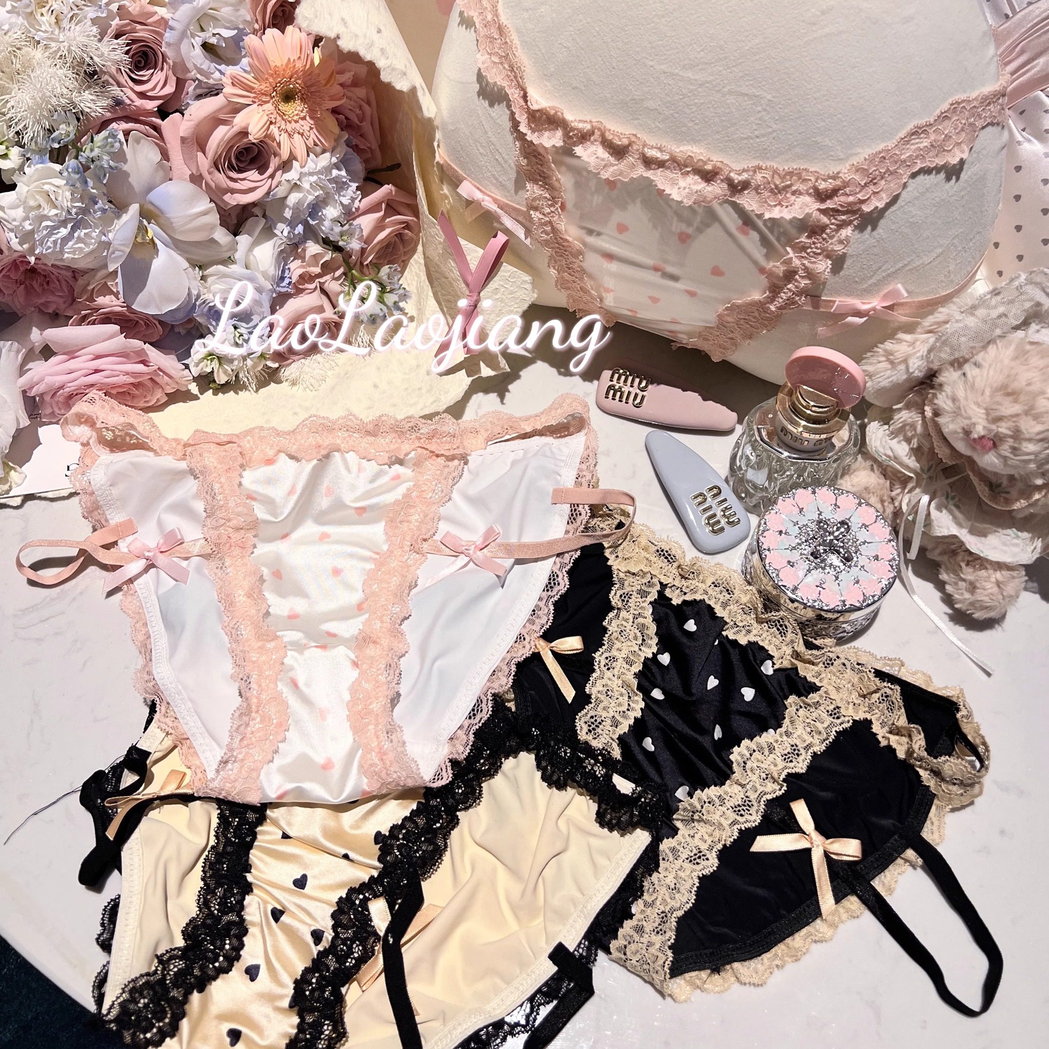捞捞酱「嫩妹天菜」甜辣性感腿环内裤少女纯欲蕾丝冰丝法式透气夏,女士内衣/男士内衣/家居服,女三角裤,淘宝优惠券,粉丝福利购,淘宝优惠卷