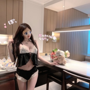 LaoLao酱「童颜嗲妹」日系私房性感吊带短裤 夏纯欲辣妹 睡衣套装